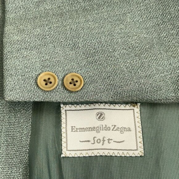 Ermenegildo Zegna Soft Wool/Silk Blend Loose Knit Unstructured Blazer Men's 42 - Picture 1 of 14